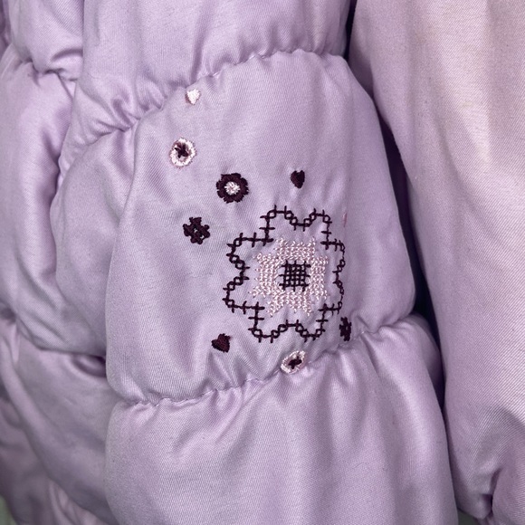 Cherokee Vintage Embroidered 18 Month 2 pc Snow Suit Purple - Picture 4 of 7